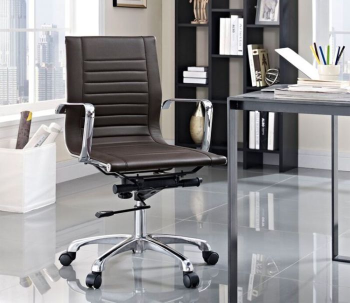 Buy Leather Office Chair Online Upto 55% Off | Wooden Street Leather office chair with wheels for sale