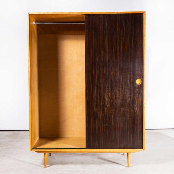 1960s Large Midcentury Dark Oak Wardrobe For Sale at 1stDibs 1960s Large Midcentury Dark Oak Wardrobe For Sale at 1stDibs